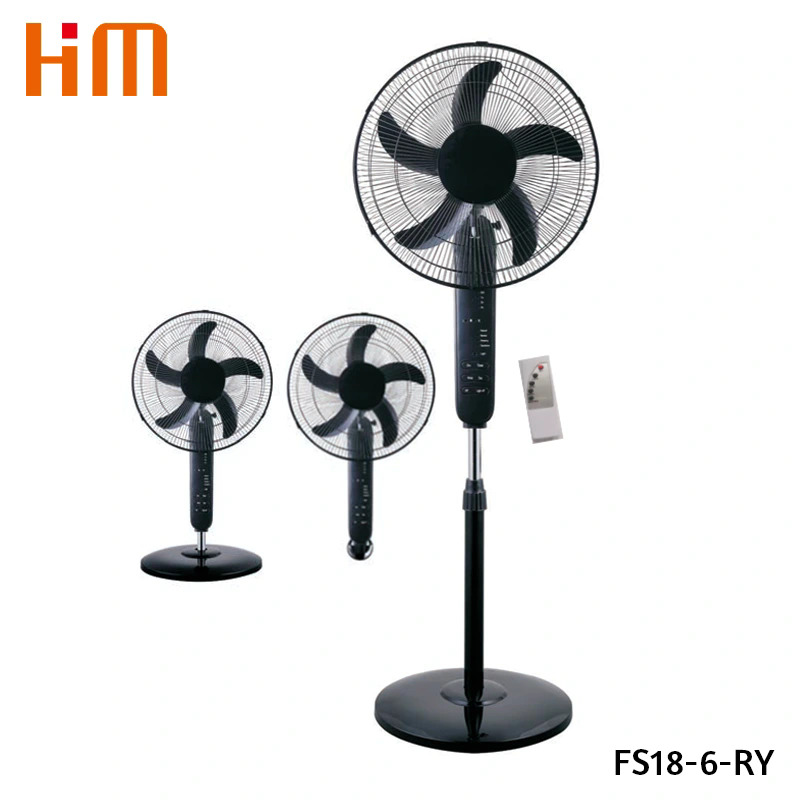 Ventilateur sur pied de luxe de 18 pouces avec télécommande